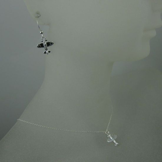 Wholesale 925 Sterling Silver Jewelry Set- Airplace Charm