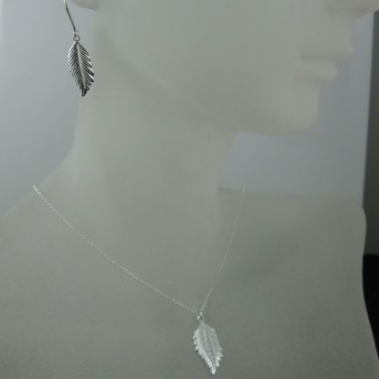 Wholesale 925 Sterling Silver Jewelry Set-Feather Charm