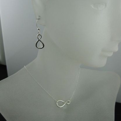 Wholesale 925 Sterling Silver Jewelry Set-Figure 8-Warped Infinity Charm