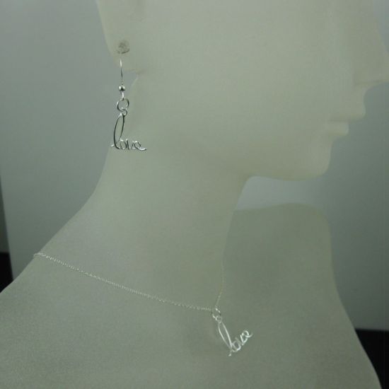 Wholesale 925 Sterling Silver Jewelry Set-Love