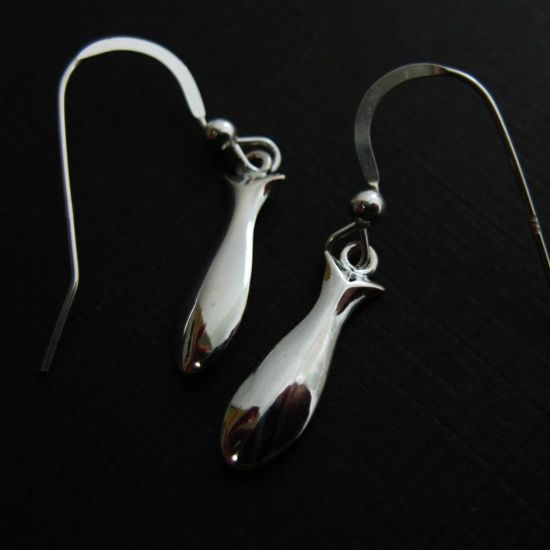 Wholesale 925 Sterling Silver Earrings-Lovely fish