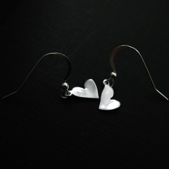 Wholesale 925 Sterling Silver Earrings- Sweet Little Heart 