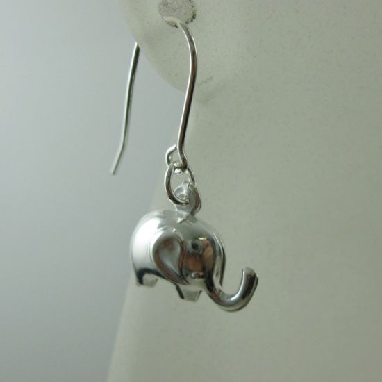 Wholesale 925 Sterling Silver Earrings-Elephant Charm