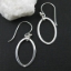Wholesale 925 Sterling Silver Earrings-Single Oval Charm