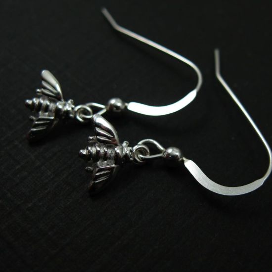 Wholesale 925 Sterling Silver Earrings-Bumblebee Charm