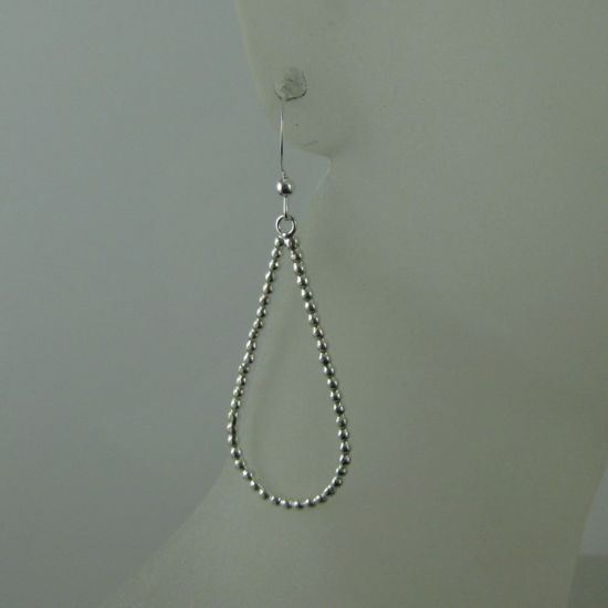 Wholesale 925 Sterling Silver Earrings- Ball Tear Drop Charm 