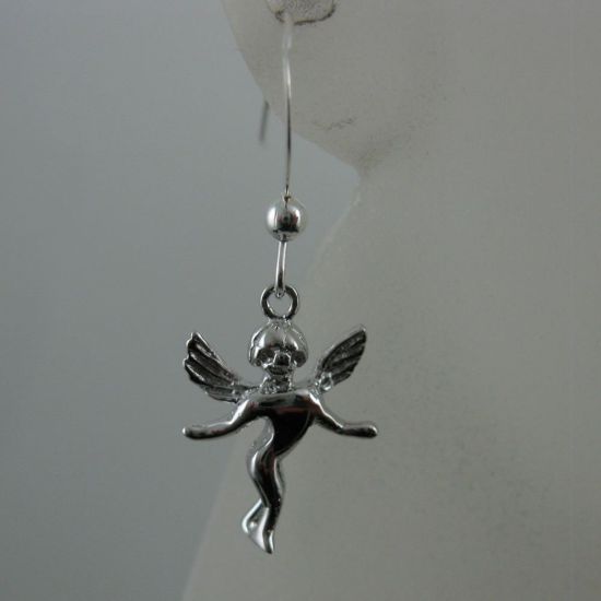 Wholesale 925 Sterling Silver Earrings-Angel Charm