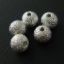 Wholesale Sterling Silver Findings - Textured Round Bead - 6mm ( 5 pcs) 