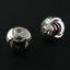 Wholesale Sterling Silver 8mm Textured Round Beads with Slits (Sold Per 3 Pieces)