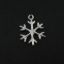 Wholesale 925 Sterling Silver Snowflake Charm - 18x13mm (1 pc)