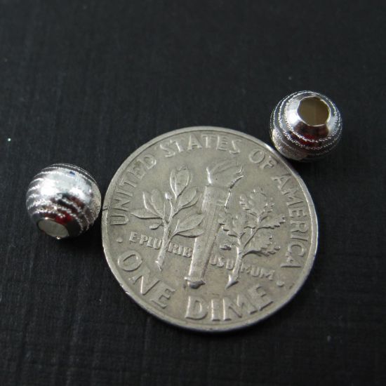 Wholesale Sterling Silver 6mm Fine Textured Round  Beads for Jewelry Making, Wholesale Beads and Findings