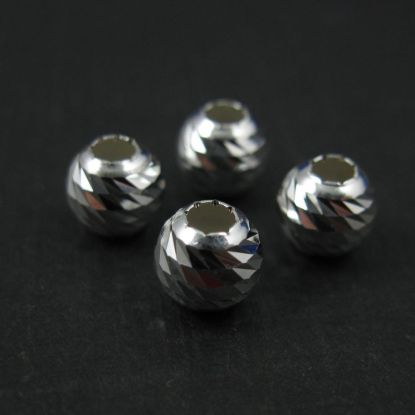 Wholesale Sterling Silver 6mm Finely Detailed Round Beads for Jewelry Making, Wholesale Beads and Findings