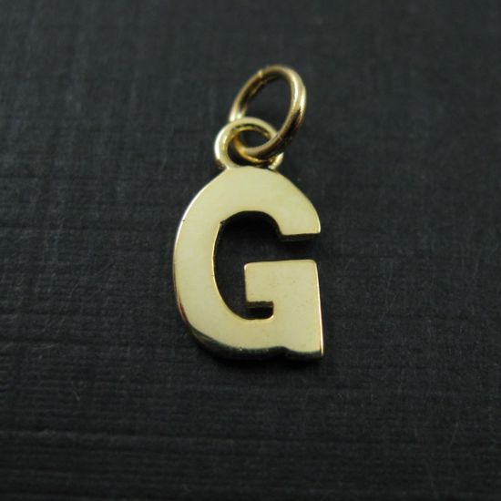 Wholesale Gold plated Sterling Silver Smooth Letter Initial Charms and Pendants for Jewelry Making, Wholesale Findings
