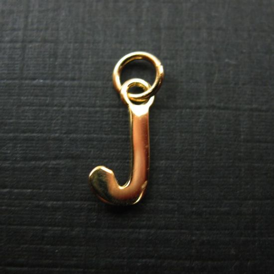 Wholesale Gold plated Sterling Silver Smooth Letter Initial Charms and Pendants for Jewelry Making, Wholesale Findings