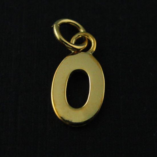 Wholesale Gold plated Sterling Silver Smooth Letter Initial Charms and Pendants for Jewelry Making, Wholesale Findings