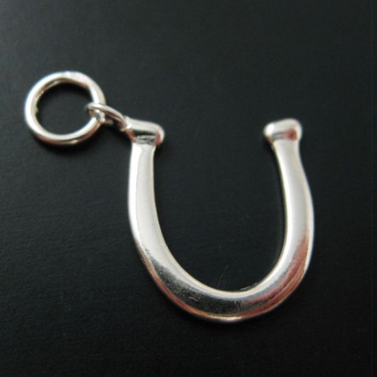 Wholesale Sterling Silver Horseshoe Charm, Charms and Pendants for Jewelry Making, Wholesale Findings