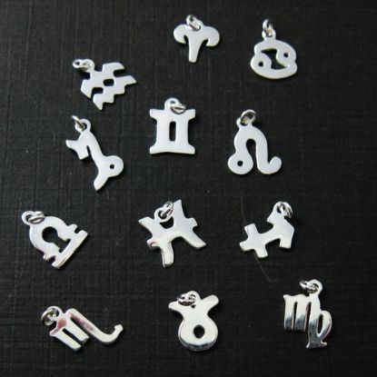 Wholesale Sterling Silver Zodiac Horoscope Charms, Charms and Pendants for Jewelry Making, Wholesale Findings
