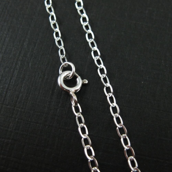 Wholesale Sterling Silver 3.5mm Flat Cable Oval Chain, Wholesale Bulk Necklace Chains