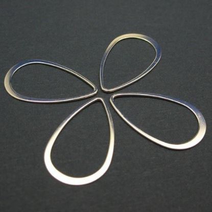 Wholesale Sterling Silver Big Teardrop Connector, Charms and Pendants for Jewelry Making, Wholesale Findings