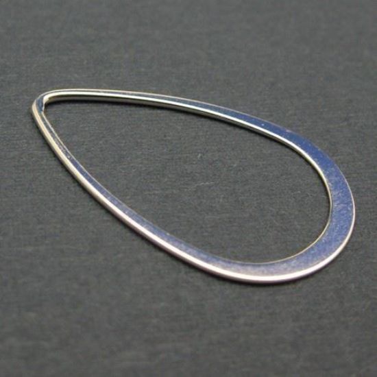 Wholesale Sterling Silver Big Teardrop Connector, Charms and Pendants for Jewelry Making, Wholesale Findings