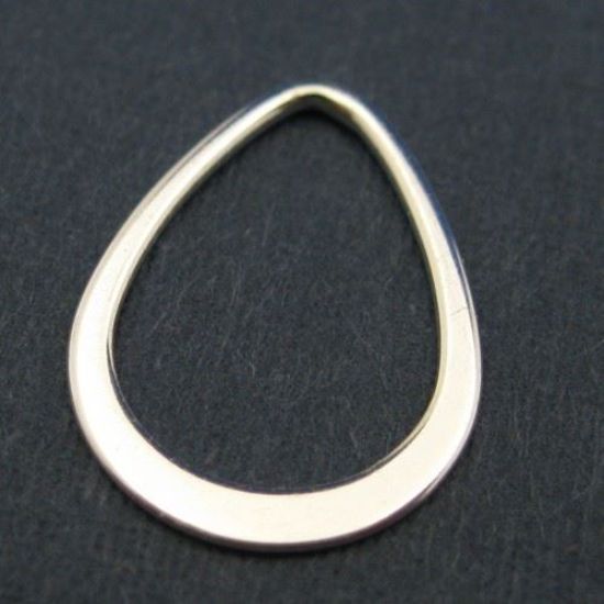 Wholesale Sterling Silver Small Teardrop Link, Charms and Pendants for Jewelry Making, Wholesale Findings