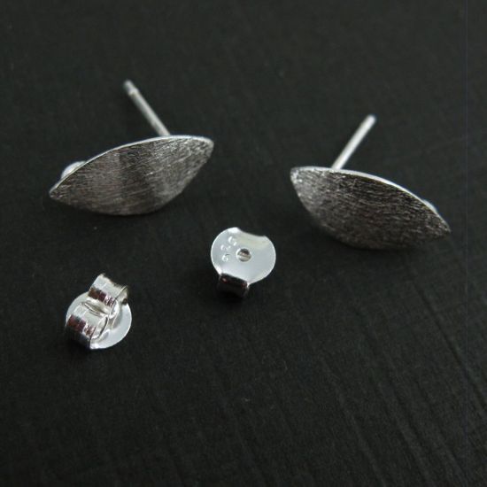 Wholesale Sterling Silver Textured Marquis Earwire for Jewelry Making, Wholesale Earwire and Findings