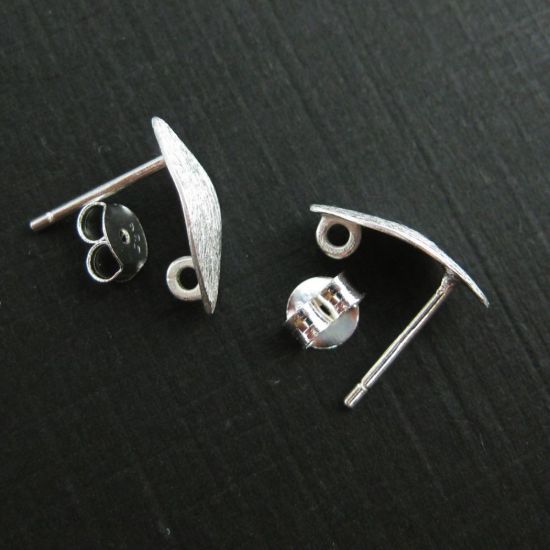 Wholesale Sterling Silver Textured Marquis Earwire for Jewelry Making, Wholesale Earwire and Findings