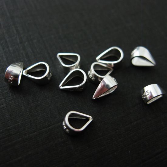 Wholesale Sterling Silver Simple Closed Bail Connector, Wholesale Findings
