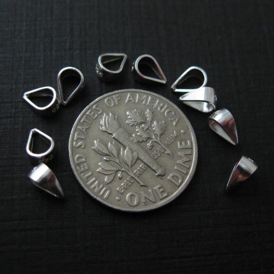 Wholesale Sterling Silver Simple Closed Bail Connector, Wholesale Findings