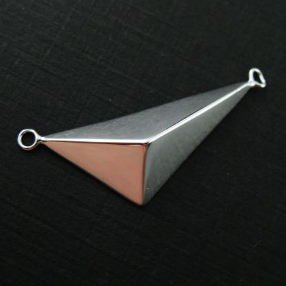 Wholesale Sterling Silver Large Triangle Pendant, Charms and Pendants for Jewelry Making, Wholesale Findings