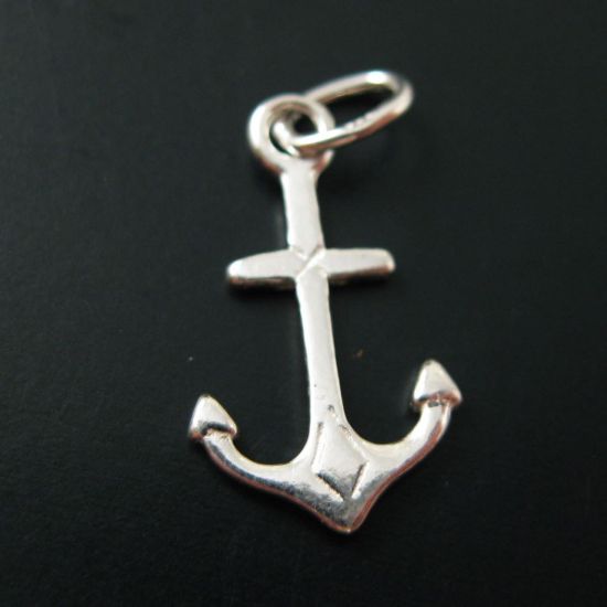 Wholesale Sterling Silver Nautical Anchor Charm, Charms and Pendants for Jewelry Making, Wholesale Findings