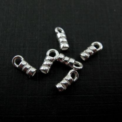 Wholesale Sterling Silver Crimped Tube Ends ,Crimp and Endings for Jewelry Making, Wholesale Findings