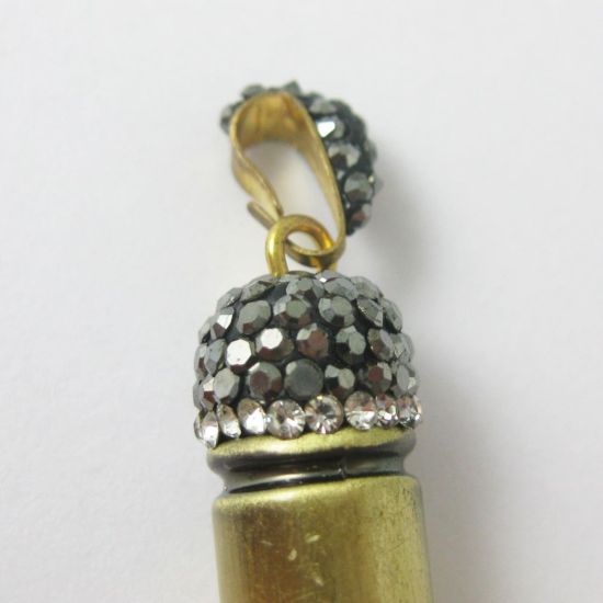 Wholesale Coppe Bullet Pave Pendant Wholesale Pendants for Jewelry Making