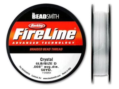 Wholesale Beadsmith Fireline Braided Thread, Crystal Thread 50 Yards Size 6lb Test, Wholesale Beading Supplies