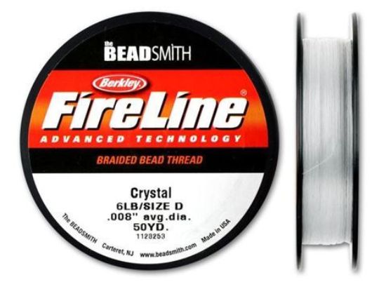 Wholesale Beadsmith Fireline Braided Thread, Crystal Thread 50 Yards Size 6lb Test, Wholesale Beading Supplies
