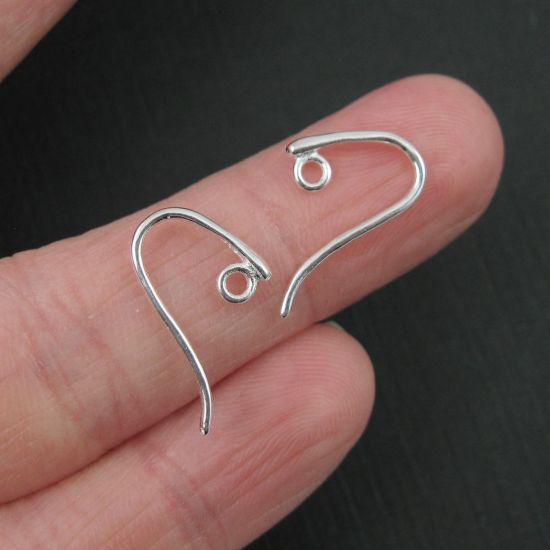 Wholesale Sterling Silver Sleek and Sexy Fishhooks for Jewelry Making, Wholesale Earwire and Findings