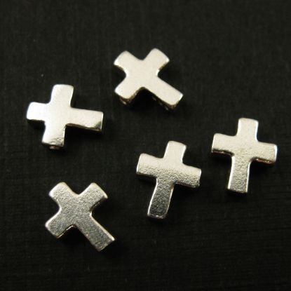 Wholesale Sterling Silver Tiny Cross Connector Charms and Pendants for Jewelry Making, Wholesale Findings