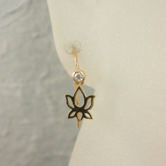 Wholesale Gold plated Sterling Silver Fancy Fishhook with CZ Stone Cup for Jewelry Making, Wholesale Earwire and Findings