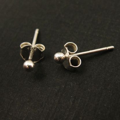 Wholesale Sterling Silver Simple Silver Stud Earrings for Jewelry Making, Wholesale Earwire and Findings