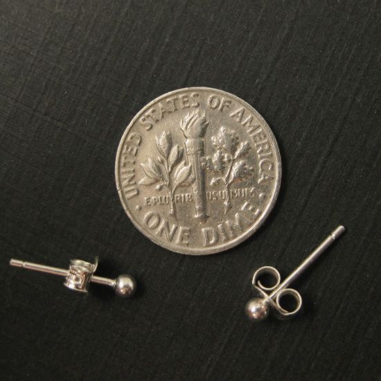 Wholesale Sterling Silver Simple Silver Stud Earrings for Jewelry Making, Wholesale Earwire and Findings