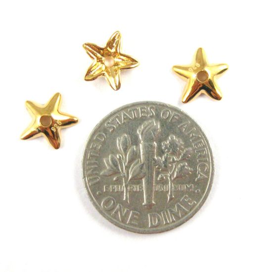 Wholesale Gold plated Sterling Silver Flower Bead Cap Spacer, Wholesale Findings