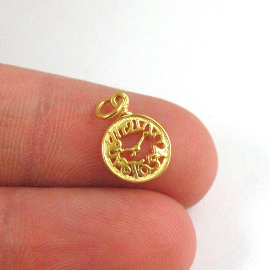 Wholesale Gold plated Sterling Silver Pocket Watch Charm, Charms and Pendants for Jewelry Making, Wholesale Findings