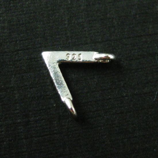 Wholesale Sterling Silver Chevron Point Connector Charm, Charms and Pendants for Jewelry Making, Wholesale Findings