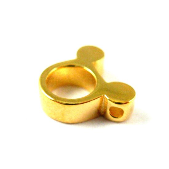 Wholesale Gold plated Sterling Silver Mouse Ears Charm, Charms and Pendants for Jewelry Making, Wholesale Findings