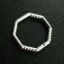 Wholesale Sterling Silver Octagon Closed Ring Connector 11mm, Charms and Pendants for Jewelry Making, Wholesale Findings