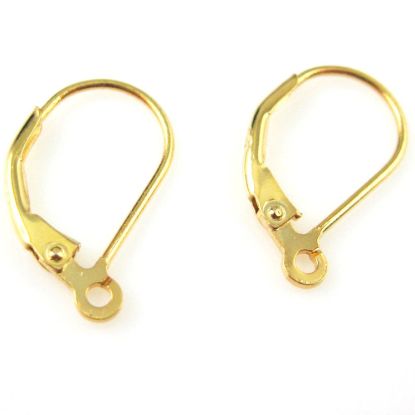 Wholesale Gold plated Sterling Silver Leverback Earwire  for Jewelry Making, Wholesale Earwire and Findings