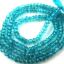 Wholesale Semi Precious Gemstones,Loose Gemstones,Gemstone Beads -- Apatite Micro Faceted Rondelle - 3-3.5mm - 13 inches