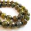 Wholesale Olive Green Crackle Agate Beads - Faceted Round 8mm (Sold Per Strand)