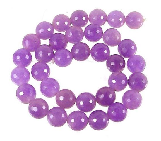 Wholesale Purple Jade Beads - 6mm Faceted Round (Sold Per Strand)
