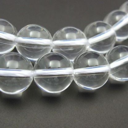 Wholesale Natural Clear Crystal Quartz Beads - 10mm Smooth Round - April Birthstone (Sold Per Strand)